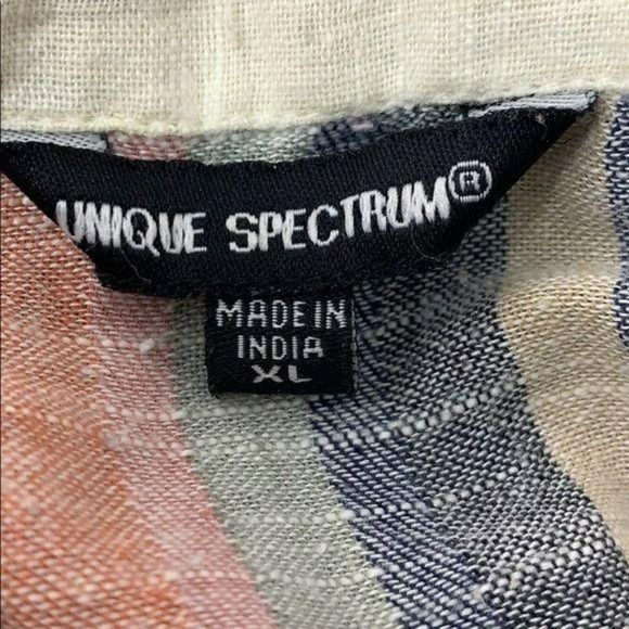 Unique Spectrum Striped‎ Button Down Size XL Shirt - Picture 8 of 9